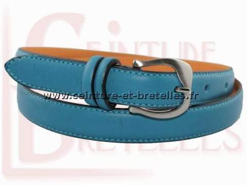 ceinture femme fine bleue de marque italienne