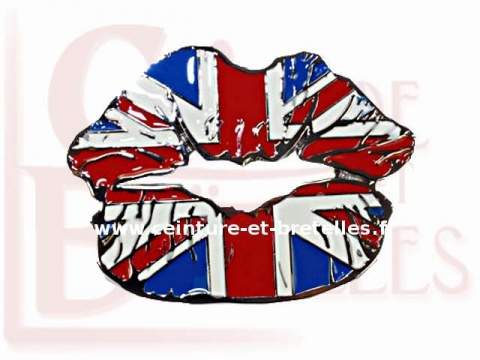 boucle ceinture british lips