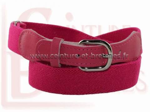 ceinture enfant elastique rose fushia
