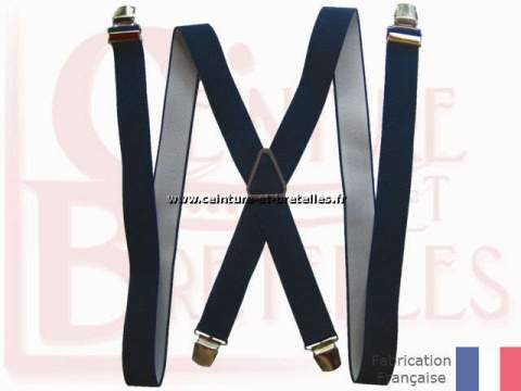 bretelles bleu marine 130 cm