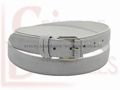 ceinture blanche avec petites paillettes discrètes pour femme Renato Balestra