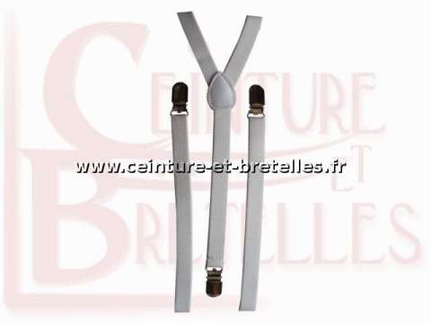 bretelles blanches ultra fines 3 bandes