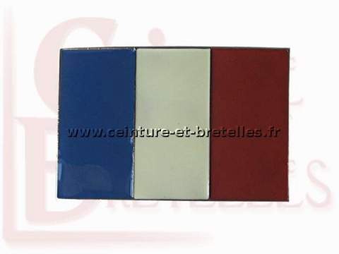 boucle de ceinture drapeau France