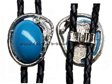 bolo tie turquoise ovale
